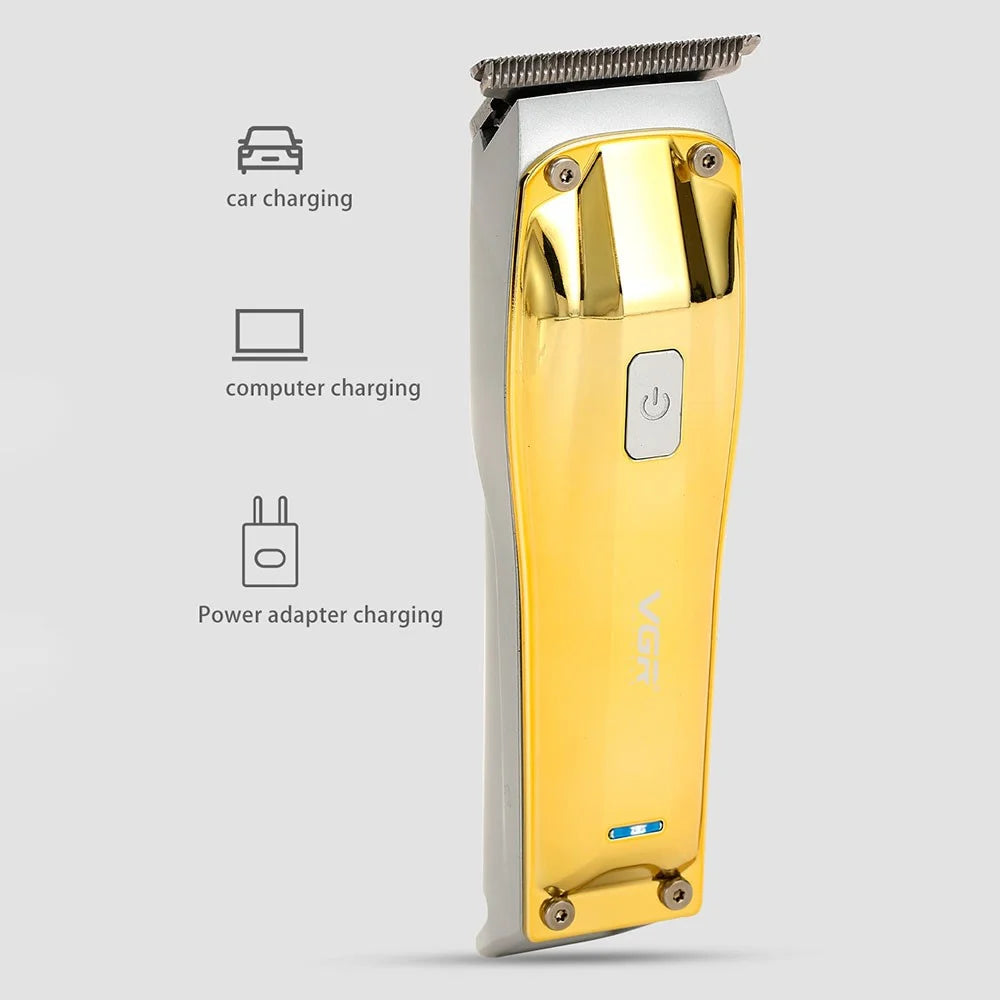 VGR V-955 Hair Electric Clipper Two Speed Adjustable Hair Trimmer Portable Metal Hair Cutter - 4