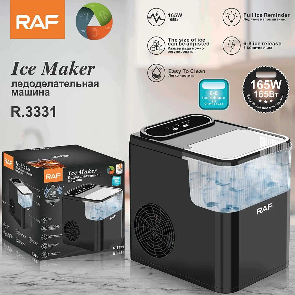 RAF R.3331 165W High Power Household Desktop Ice Maker Machine, EU Plug (BPA Free, No FDA) - 2