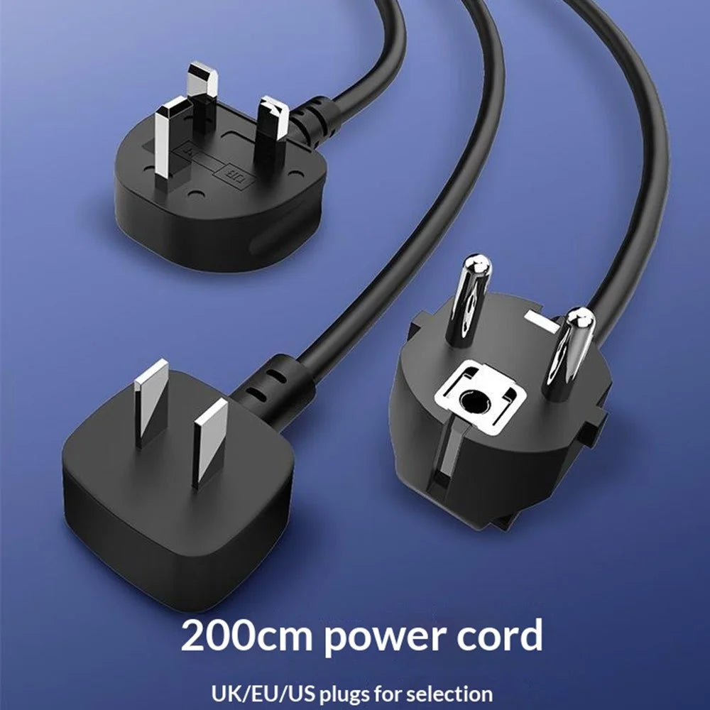 LDNIO SE3338 65W GaN Power Strip 3 AC Outlets 3 USB Ports Fast Charging Station Power Socket with 2m Cable for Office Travel - Blue / EU Plug - 4