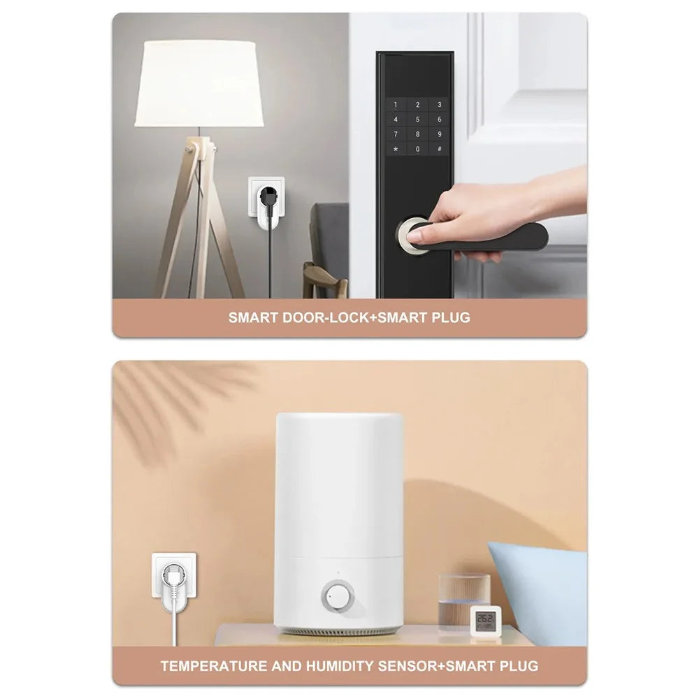 LDNIO SEW1058 4000W Smart WiFi Power Plug 16A Remote Control Power Socket Wall Charger with LED Light - White - 5