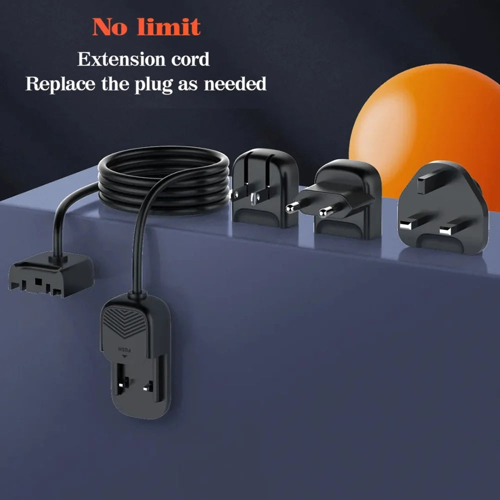 LDNIO A6140C 140W GaN Charger Digital Display 6 USB Ports Fast Charging Station with 3Pcs Replaceable Plugs for Laptop Phone - Black - 2