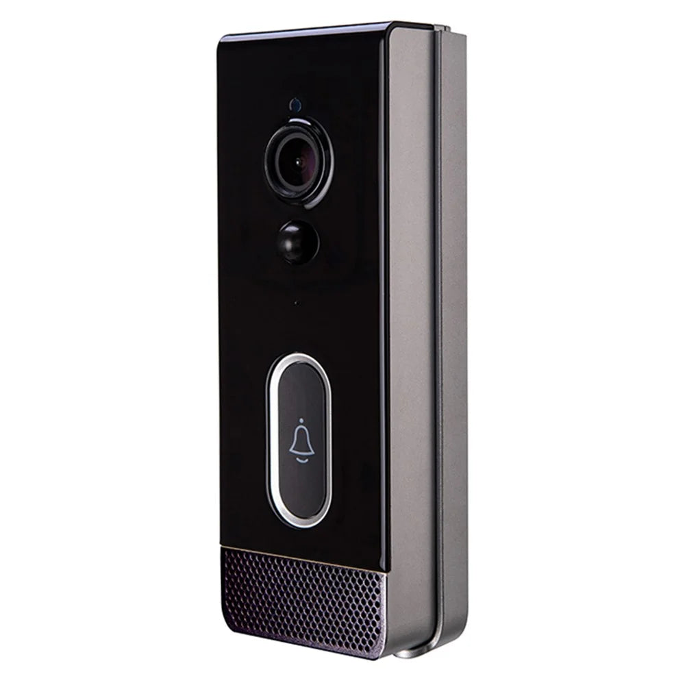 T205 Tuya Intelligent Low Power Wireless Visual Doorbell PIR Motion Detection Two-Way Talk 2.4GHz WiFi Doorbell - Black - 1