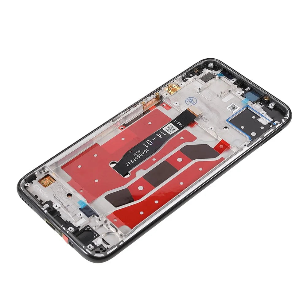 For Huawei P40 lite 4G/nova 6 SE LCD Display Screen and Digitizer Assembly + Frame Replacement Parts (without Logo) - Black - 5