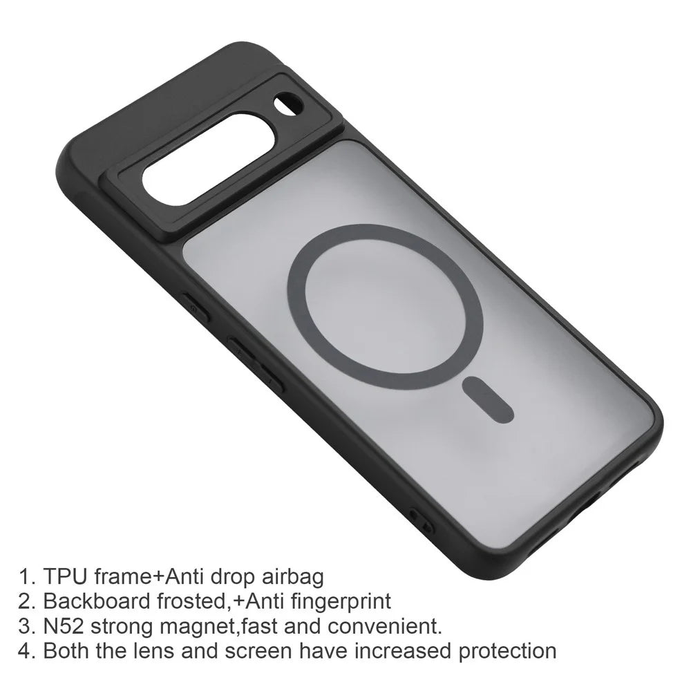 VILI GMA Series For Google Pixel 8a Magnetic Case RFID Blocking Wallet Detachable Leather Phone Cover - Black - 7