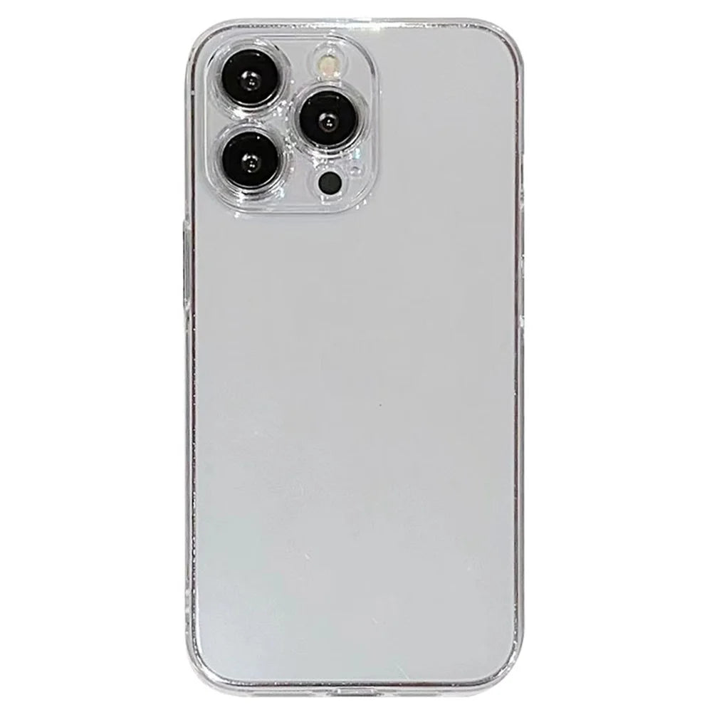 For iPhone 15 Pro Phone Case Hard PC Transparent Mobile Phone Cover - 1