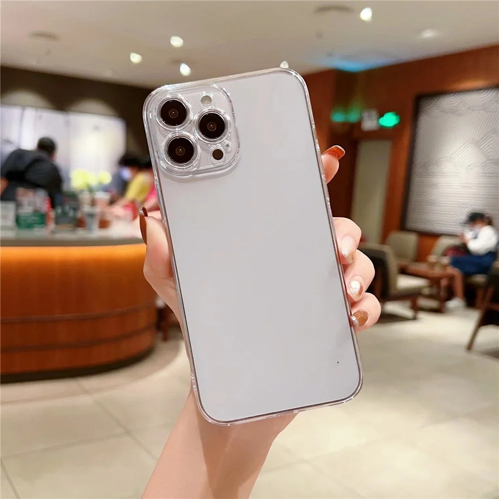 For iPhone 15 Pro Phone Case Hard PC Transparent Mobile Phone Cover - 2