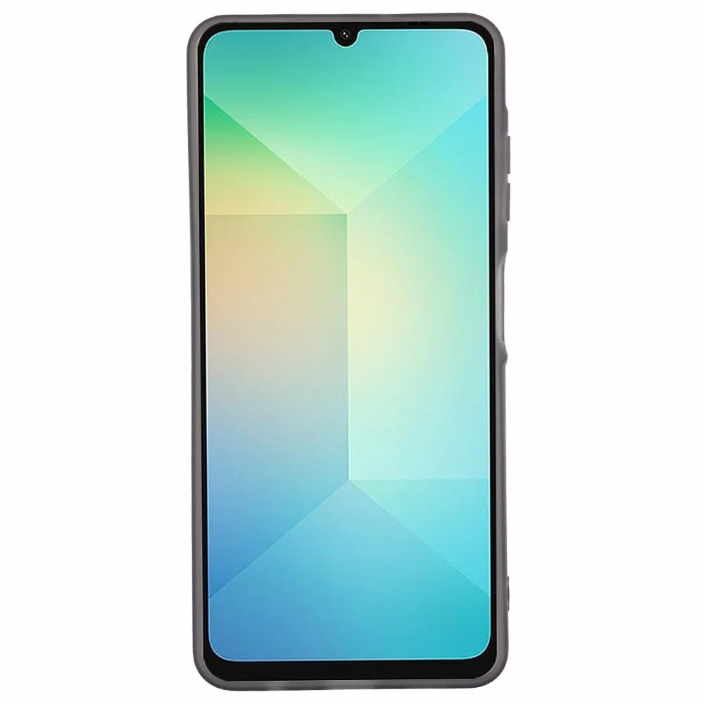 DKSM Series For Samsung Galaxy A06 4G Case Electroplated Camera Frame TPU Phone Cover - Transparent Black - 2