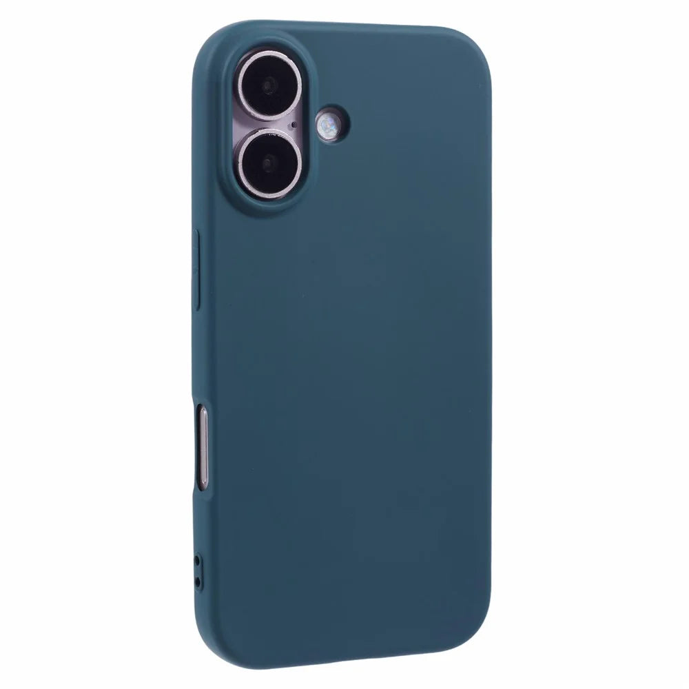 For iPhone 16 Case Arc Edge 2.0mm TPU Protective Phone Cover - Midnight Green - 1