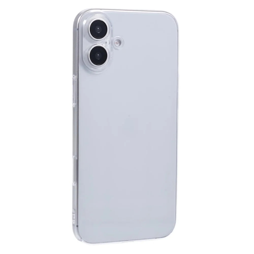 For iPhone 16 Case Shock-Absorption Hard PC Phone Cover Transparent (Precise Lens Cutouts) - 1