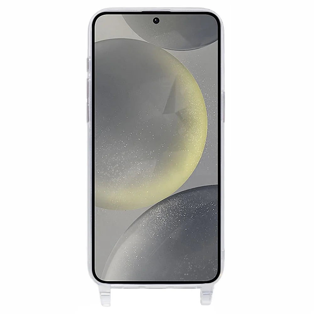 For Samsung Galaxy S24 Case TPU 1.8mm Clear Phone Cover with Lanyard Holes - 2