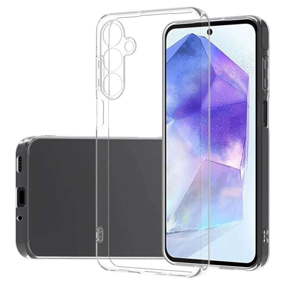 For Samsung Galaxy A56 5G Clear Phone Case Ultra-Thin Flexible TPU Back Cover - 1