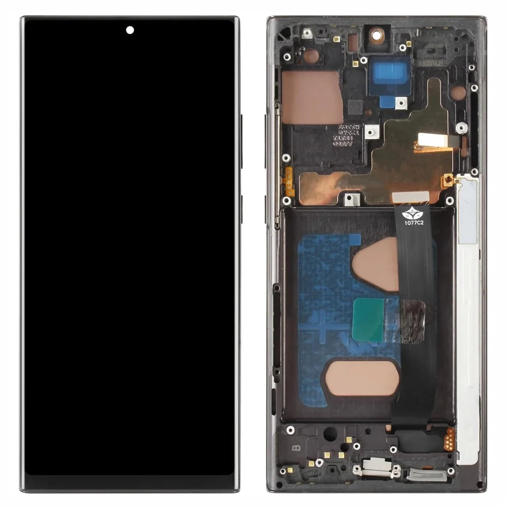 For Samsung Galaxy Note20 Ultra N985 / 20 Ultra 5G N986 Grade C LCD Screen and Digitizer Assembly + Frame Part (TFT) (Without Logo) - Black - 1