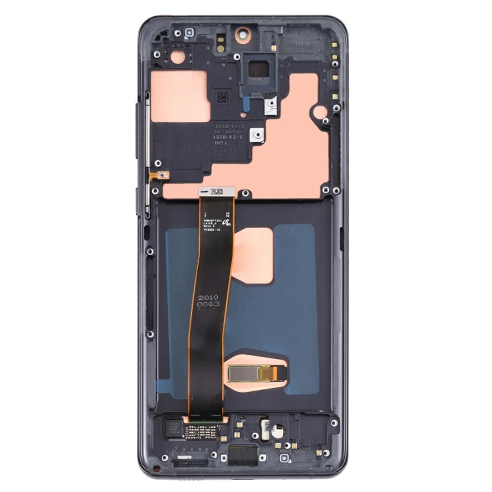 For Samsung Galaxy S20 Ultra / S20 Ultra 5G G988 OEM Grade S AMOLED Screen and Digitizer Assembly + Frame (Without Logo) - Black - 2