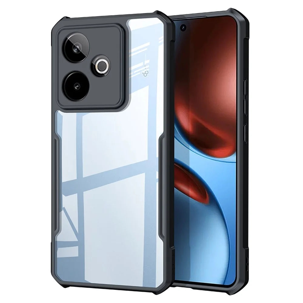 XUNDD For Realme GT 7T 5G / GT 7 5G Case Dropproof TPU + Acrylic Clear Back Phone Cover - 1