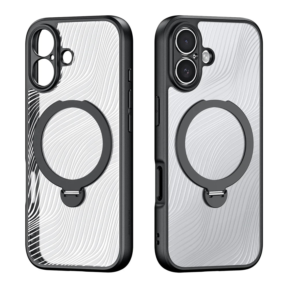 DUX DUCIS For iPhone 17 Case with Kickstand Aimo Series Compatible with MagSafe TPU+PC Phone Cover (REACH Certification) - Black - 2