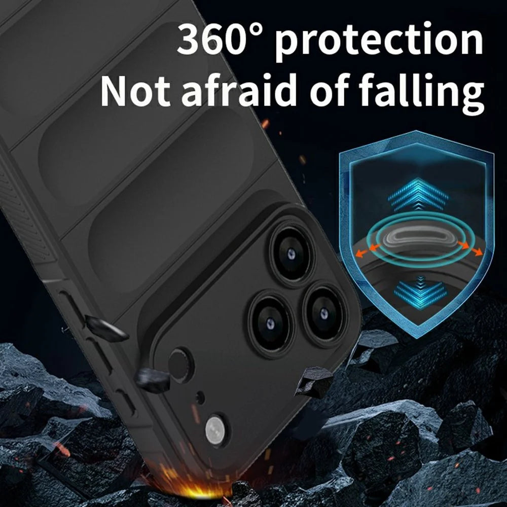 For iPhone 18 Pro / 17 Pro Case Anti-Drop Soft TPU Rugged Phone Back Cover - Wine Red - 3