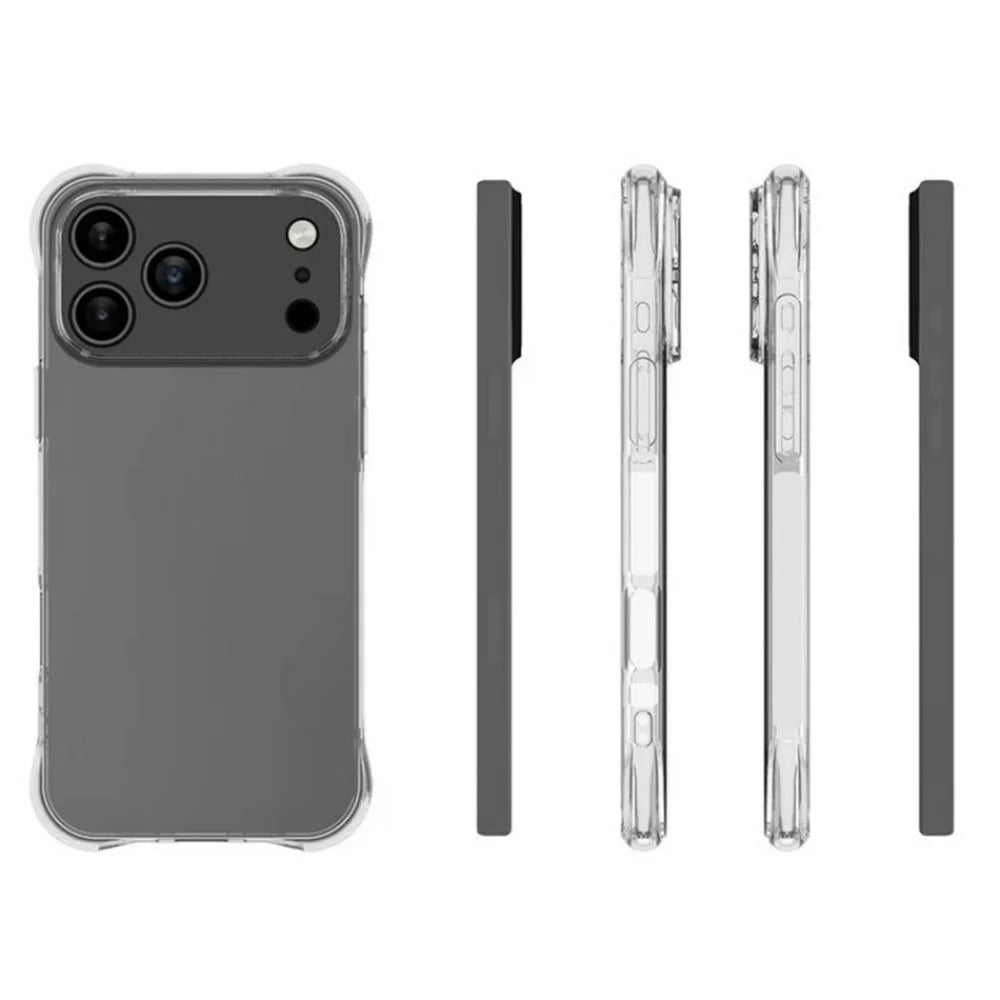 TYMEI For iPhone 18 Pro / 17 Pro Case Four Corner Shockproof 1.5mm Clear Phone Cover - 4