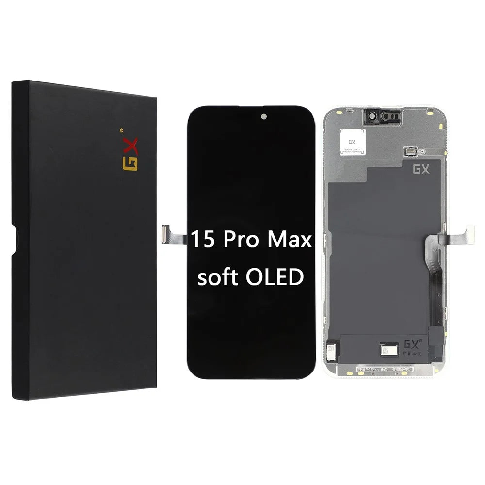 For iPhone 15 Pro Max Grade C GX OLED Screen and Digitizer Assembly Replacement Part (Without Logo) - 1