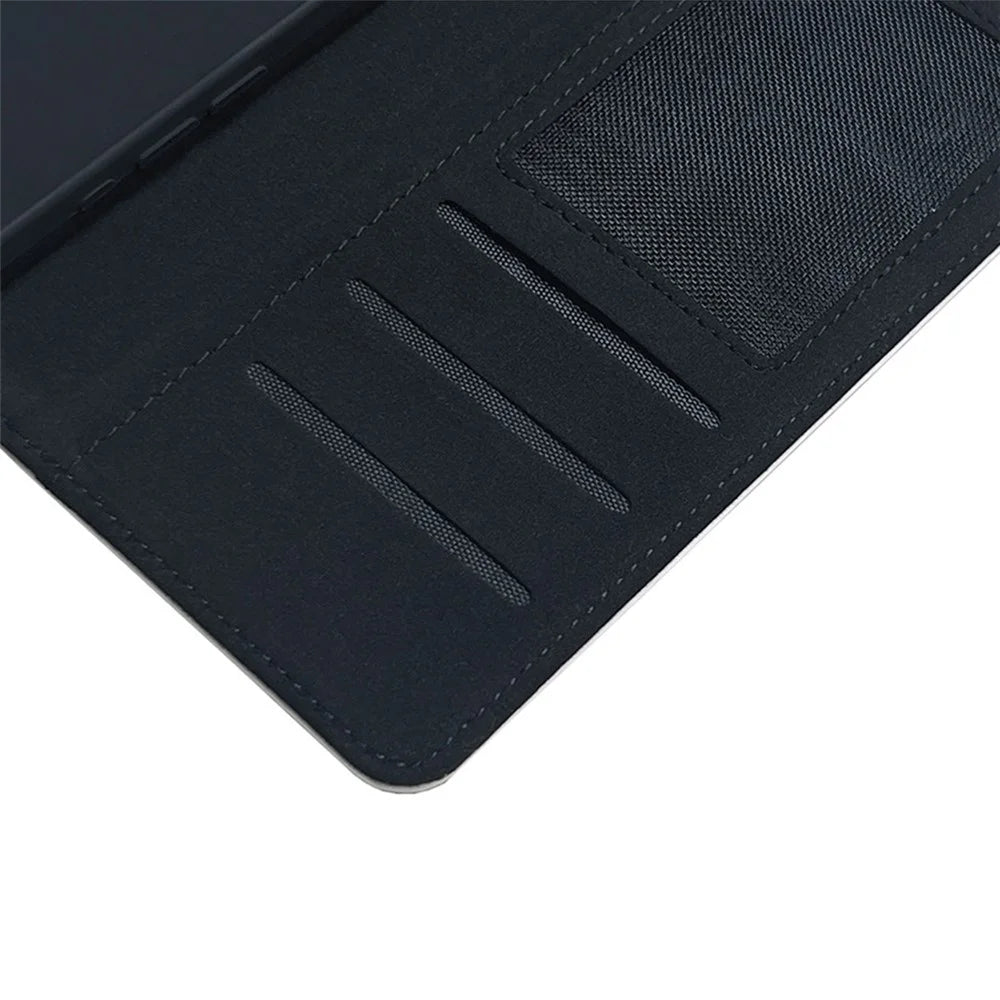 For iPhone 16 Plus Case DIY Blank Heat Transfer Leather Flip Phone Cover Set with Inner TPU Case - 4