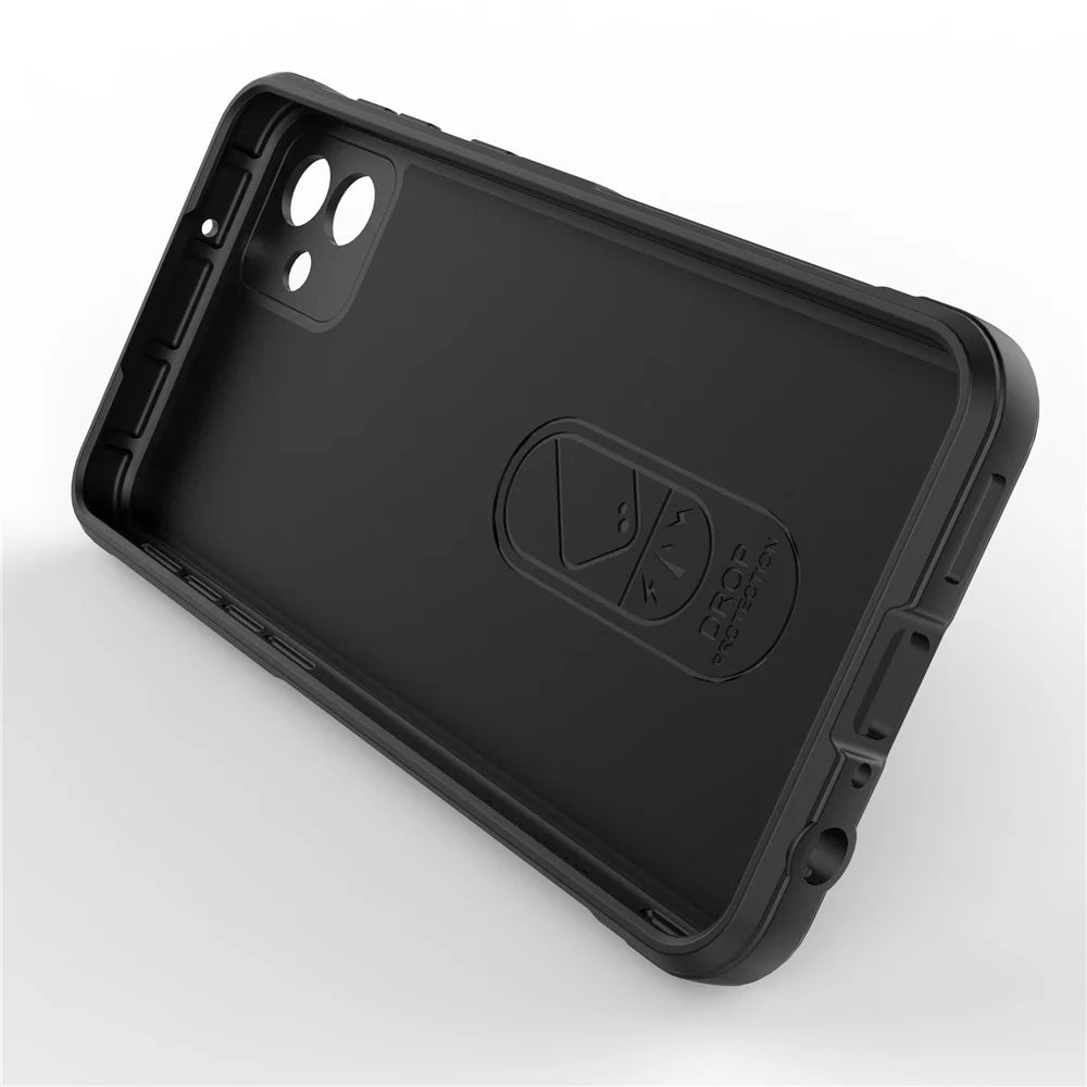 For Samsung Galaxy A04 4G (164.4 x 76.3 x 9.1 mm) Flexible TPU Mobile Phone Back Cover Fall Prevention Phone Protective Case - Black - 3
