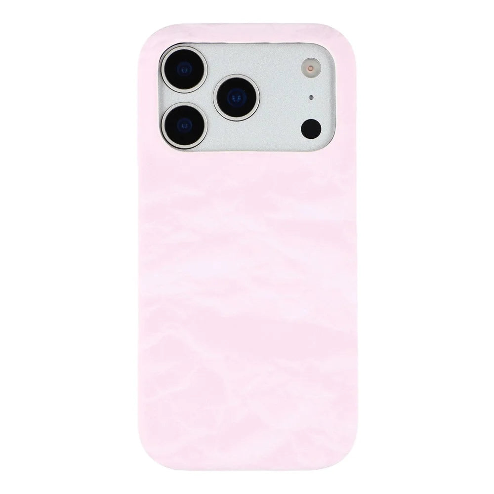 For iPhone 18 Pro Max / 17 Pro Max Case Velvet Texture Leather + PC Phone Back Cover - Pink - 3