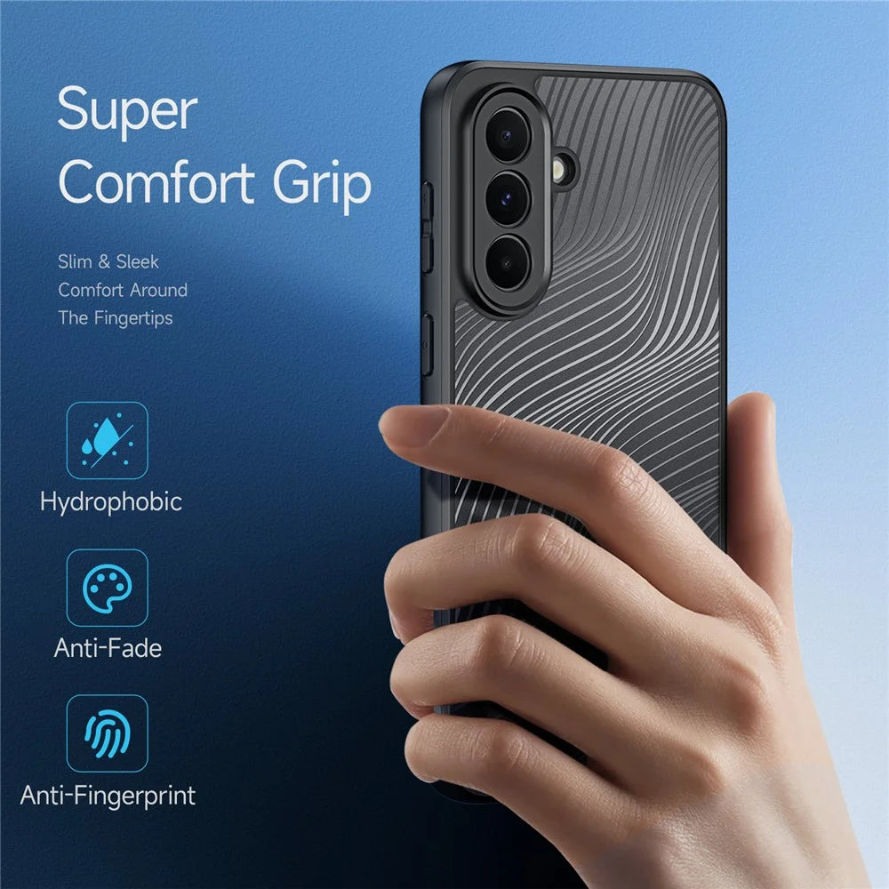 DUX DUCIS For Samsung Galaxy A37 5G Case Aimo Series TPU+PC Matte Drop-proof Phone Cover (REACH Certification) - Black - 4