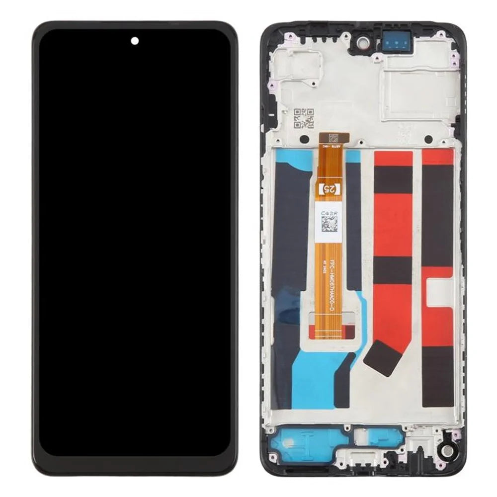 LCD Screen and Digitizer Assembly + Frame For Oppo A3x 5G / A80 5G Grade B (Without Logo) - 1