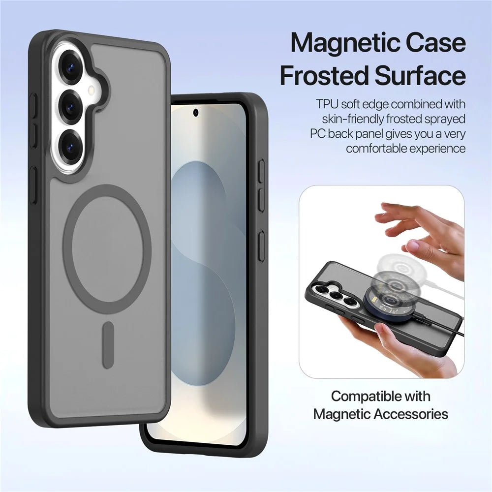 DUX DUCIS For Samsung Galaxy S26 Case Lawa Series Detachable Magnetic Cowhide Leather Cover Zipper Wallet - Black - 6