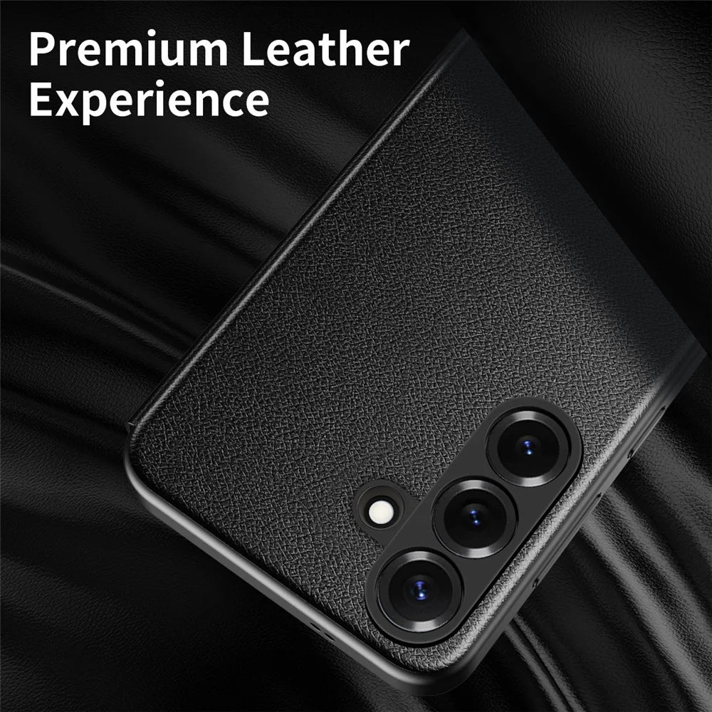 For Samsung Galaxy A57 5G Case Smart View Window Leather Phone Cover - Black - 4