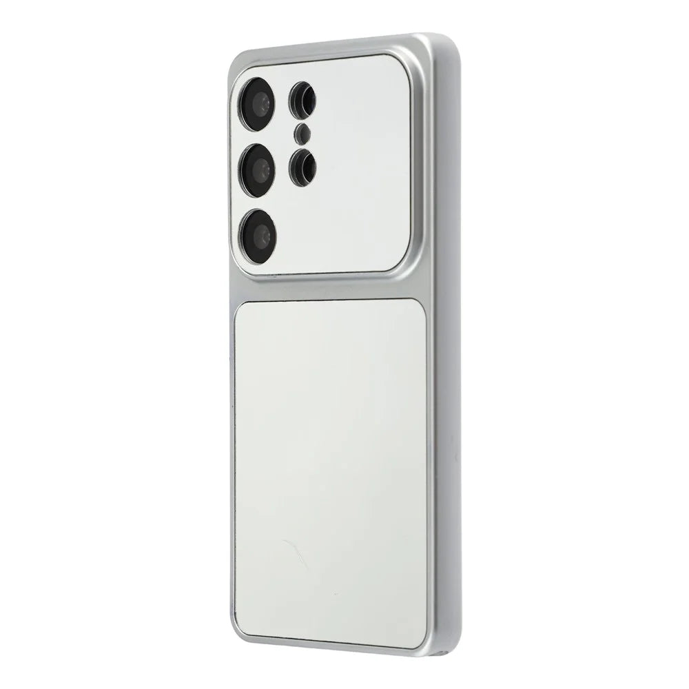 For Samsung Galaxy S26 Ultra Phone Case Mirror Electroplating TPU Cover - Silver - 2