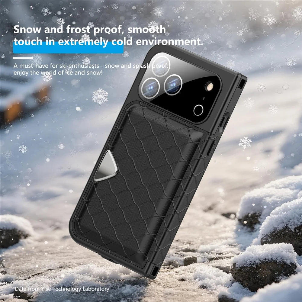 SHELLBOX for iPhone 17 Pro Max Waterproof Case IP68 2m Shockproof Phone Cover with Strap - Black - 6