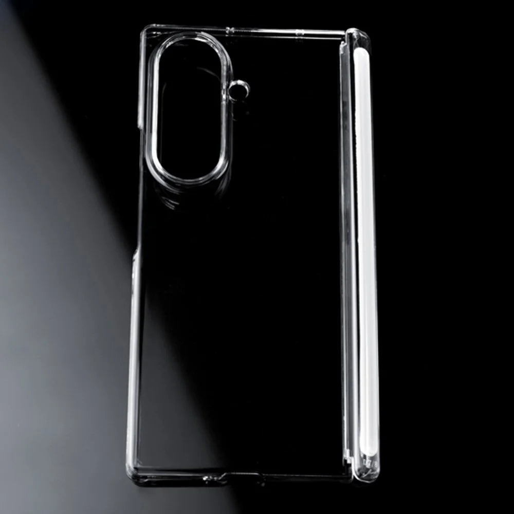For Samsung Galaxy Z Fold8 Ultra Case Dual Axis Hinge Protection UV Clear PC Phone Cover - Transparent - 4