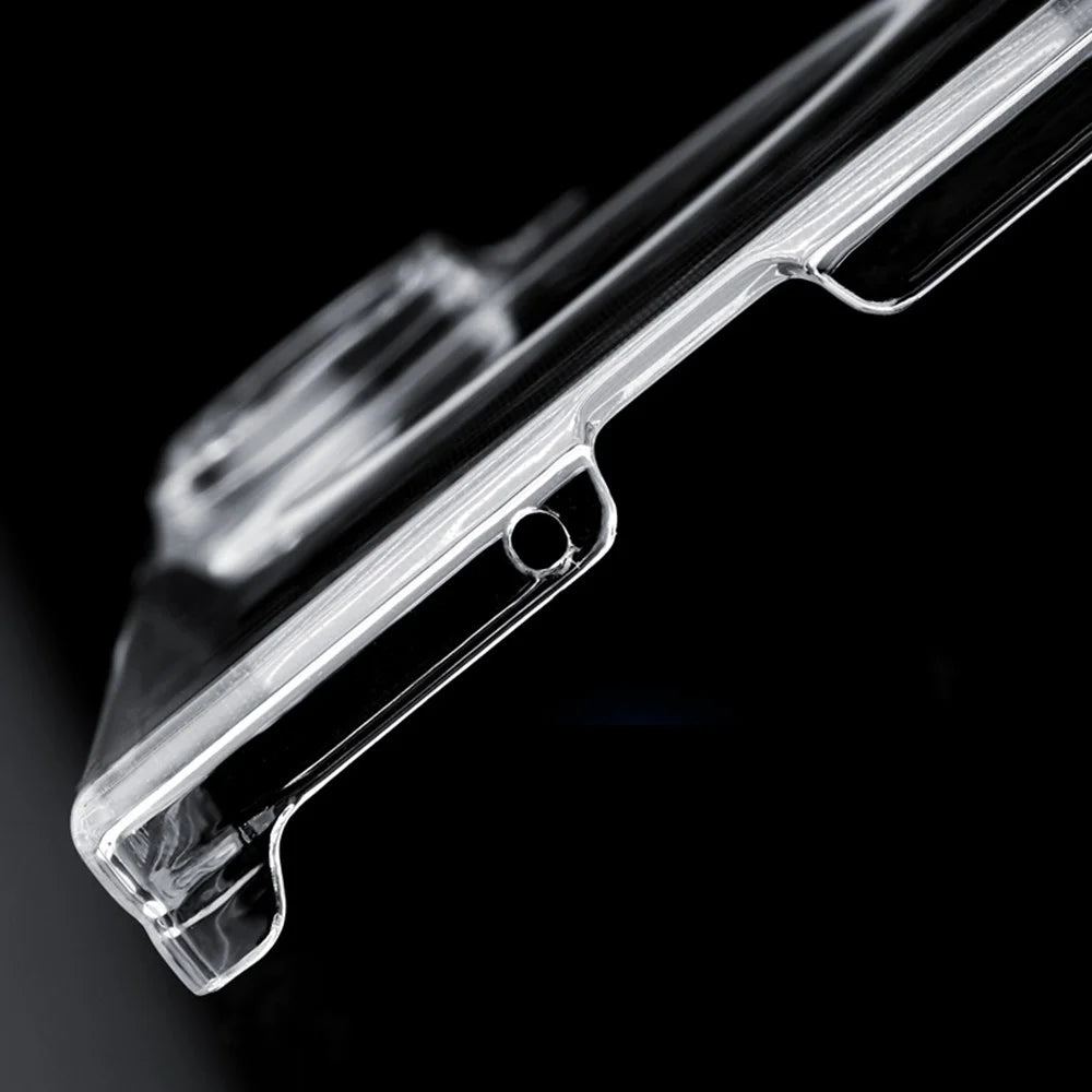 For Samsung Galaxy Z Fold8 Ultra Case Dual Axis Hinge Protection UV Clear PC Phone Cover - Transparent - 7