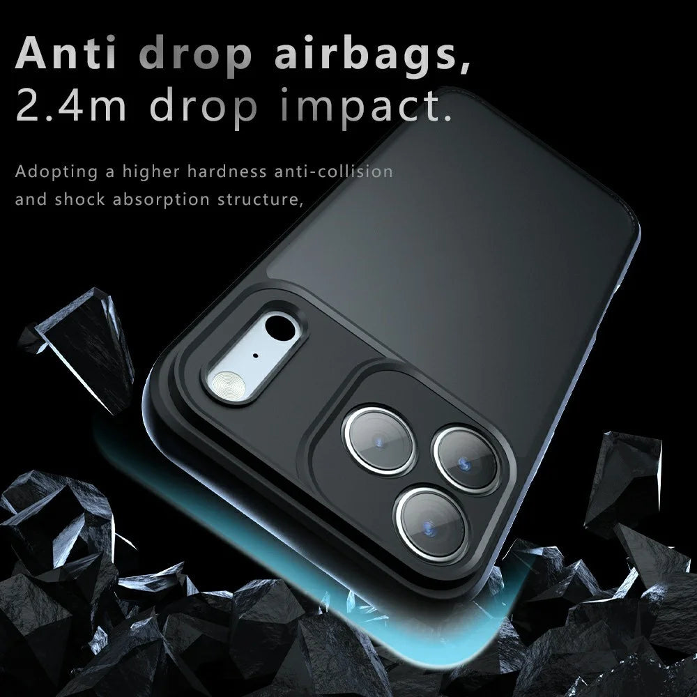 For iPhone 18 Pro / 17 Pro Case Skin-Touch TPU + PC Matte Phone Back Cover - Transparent Black - 4