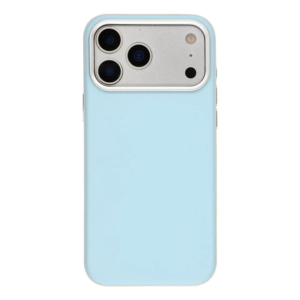 For iPhone 18 Pro Max / 17 Pro Max Case Leather + PC + TPU Protective Cover with Camera Control Button - Blue - 2