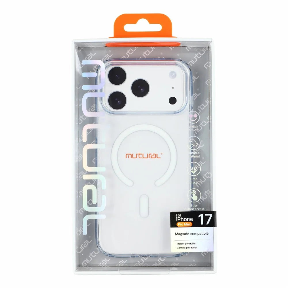 MUTURAL for iPhone 18 Pro / 17 Pro Case Compatible with MagSafe TPU + PC Clear Phone Cover - Transparent - 7