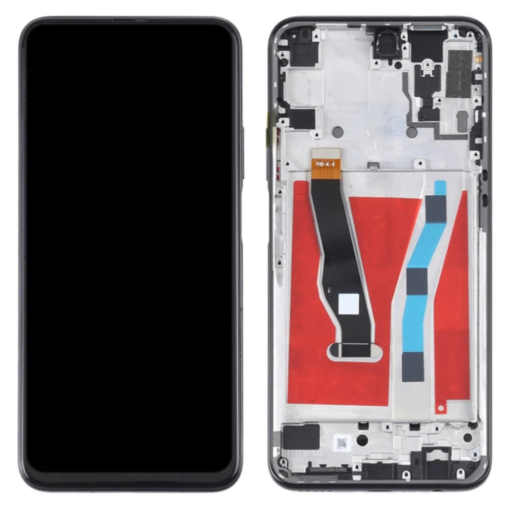 For Honor 9X (China) HLK-AL00, HLK-TL00 LCD Screen and Digitizer Assembly + Frame Replacement Part (COG) (Grade C, without Logo) - Magic Night Black - 1