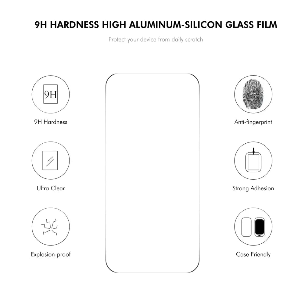 HAT PRINCE for iPhone Air ENKAY Magnetic Case Crystal Clear TPU Phone Cover with High Aluminium-silicon Glass Screen Protector - Black - 5