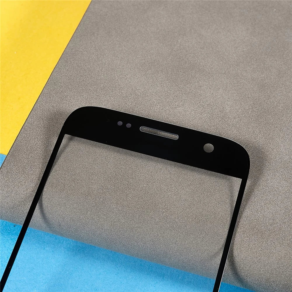 For Samsung Galaxy S7 G930 Front Screen Glass Lens + OCA Adhesive Replacement Parts - Black - 3