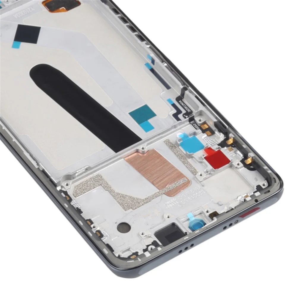 For Xiaomi Poco F3 Grade C OLED Screen and Digitizer Assembly + Frame Repair Part (without Logo) - Black - 4