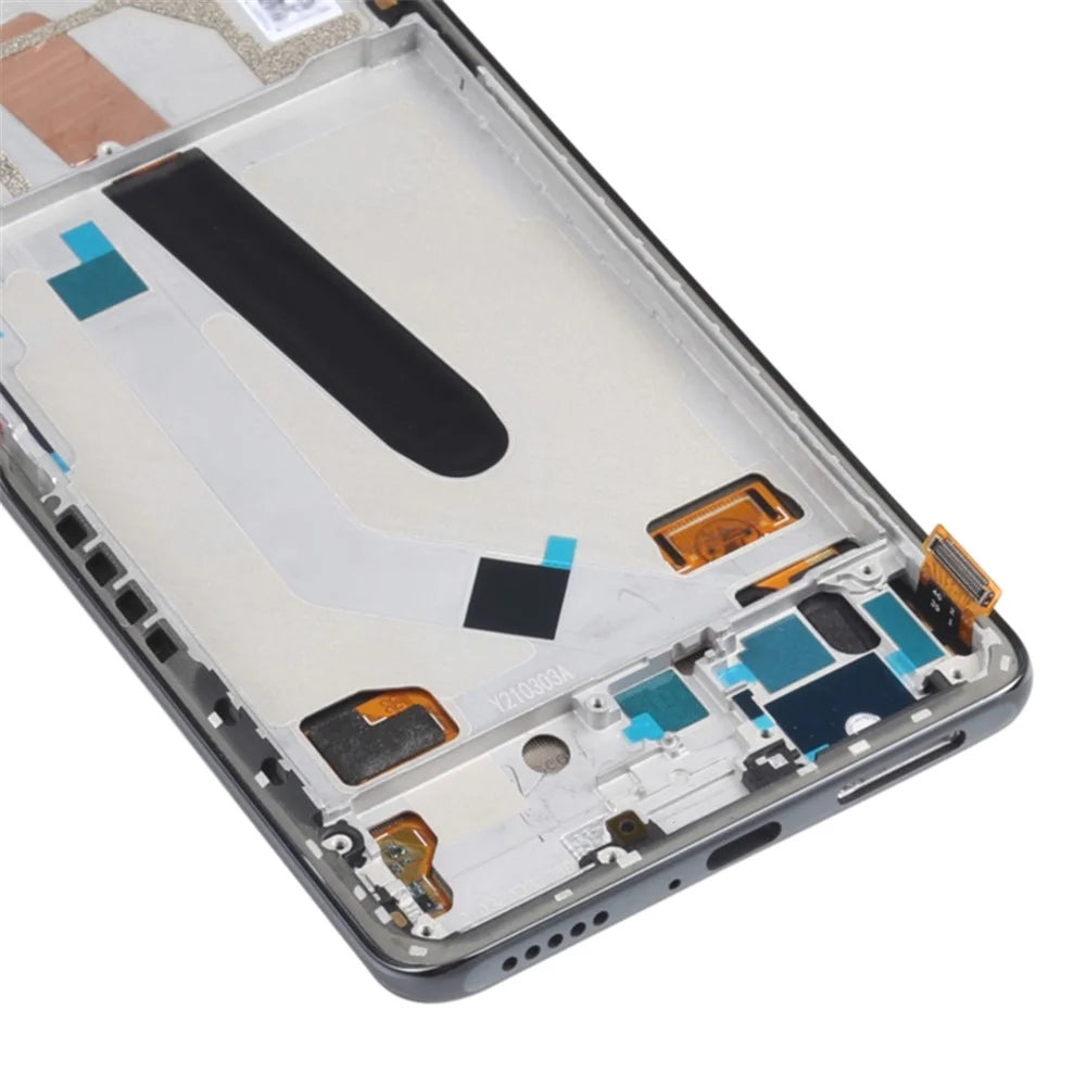 For Xiaomi Poco F3 Grade C OLED Screen and Digitizer Assembly + Frame Repair Part (without Logo) - Black - 5