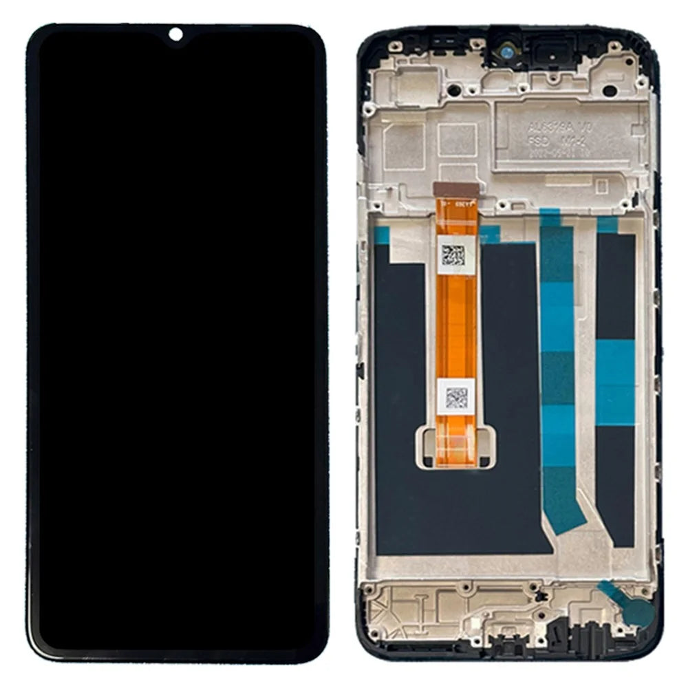 For Oppo A17k 4G / A17 4G Grade B LCD Screen and Digitizer Assembly Part + Frame (without Logo) - 1