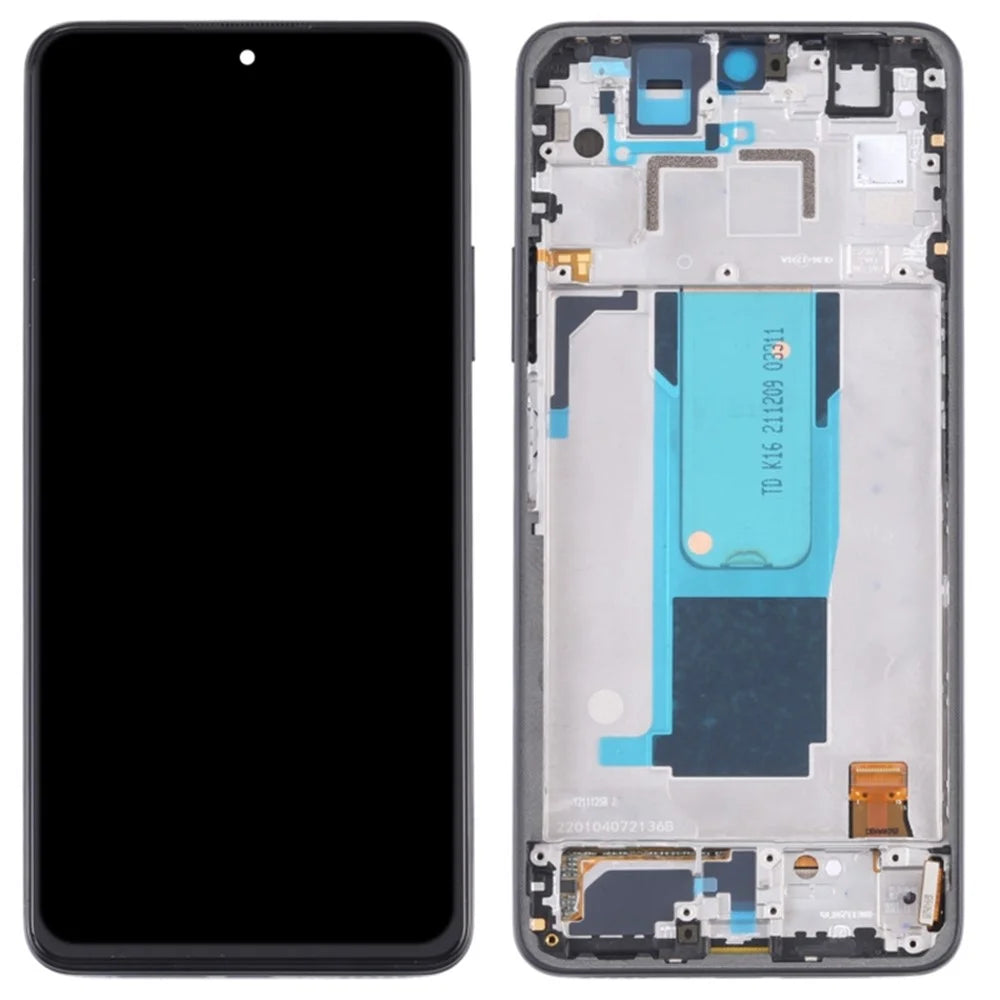 For Xiaomi Redmi Note 11 Pro 5G (China) (MediaTek) / Note 11 Pro+ 5G / 11i 5G / HyperCharge 5G Grade C OLED Screen and Digitizer Assembly + Frame Repair Part (without Logo) - Black - 1