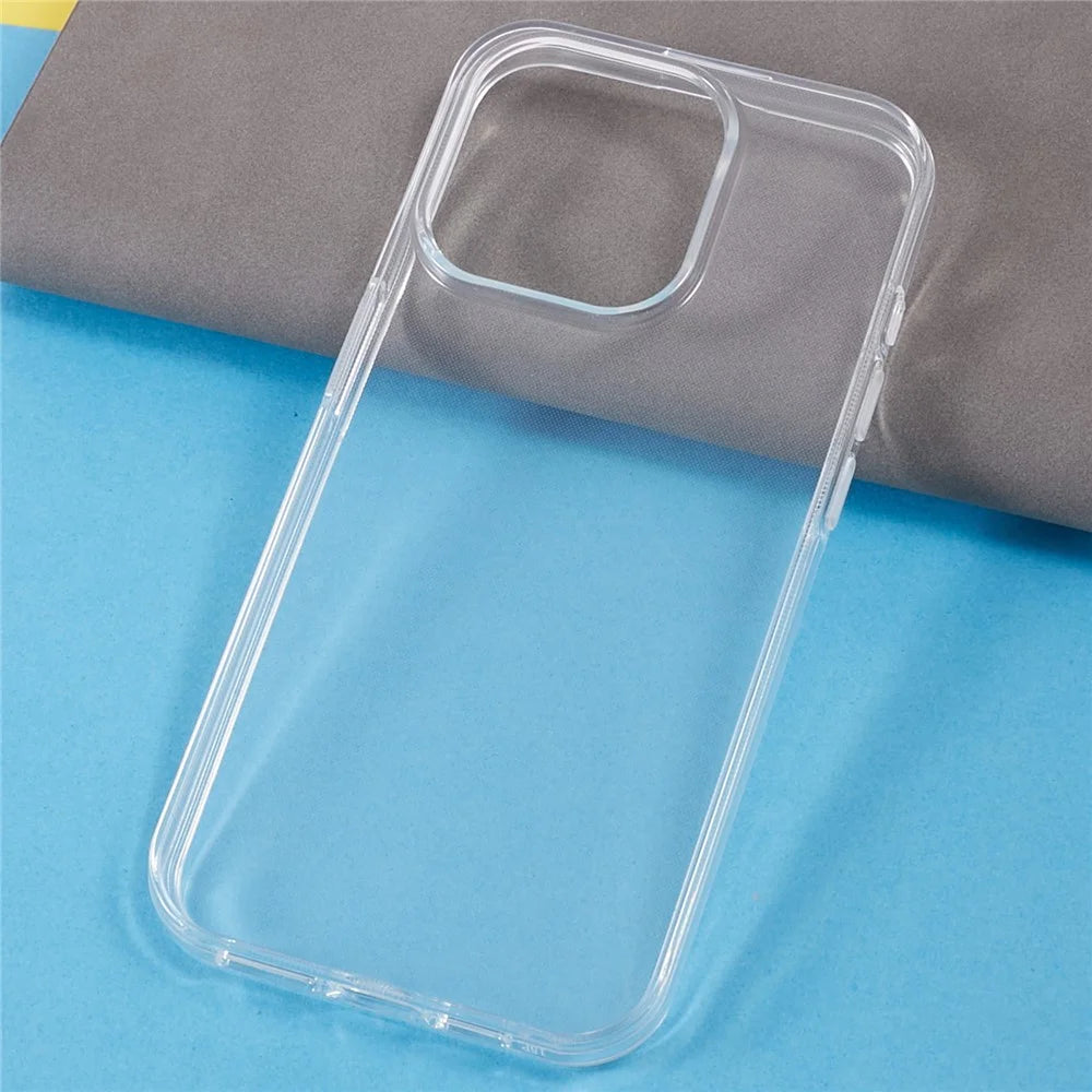 For iPhone 15 Pro Shockproof Clear TPU Smartphone Shell Case Anti-Scratch Phone Back Cover - 3