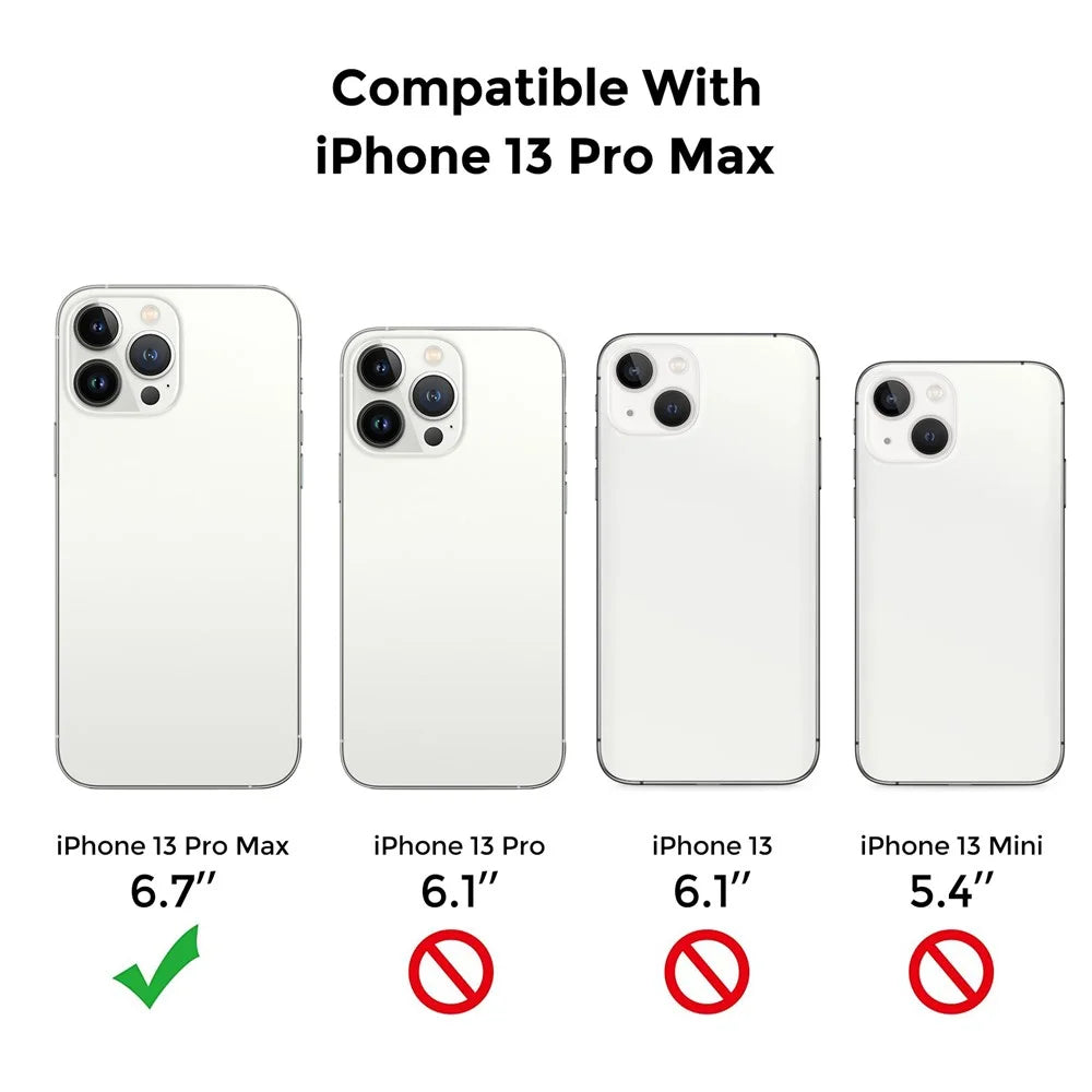AHASTYLE PC06 For iPhone 13 Pro Max Dustproof Shell Anti-Scratch Smartphone Case Clear PC + TPU Cover - 6