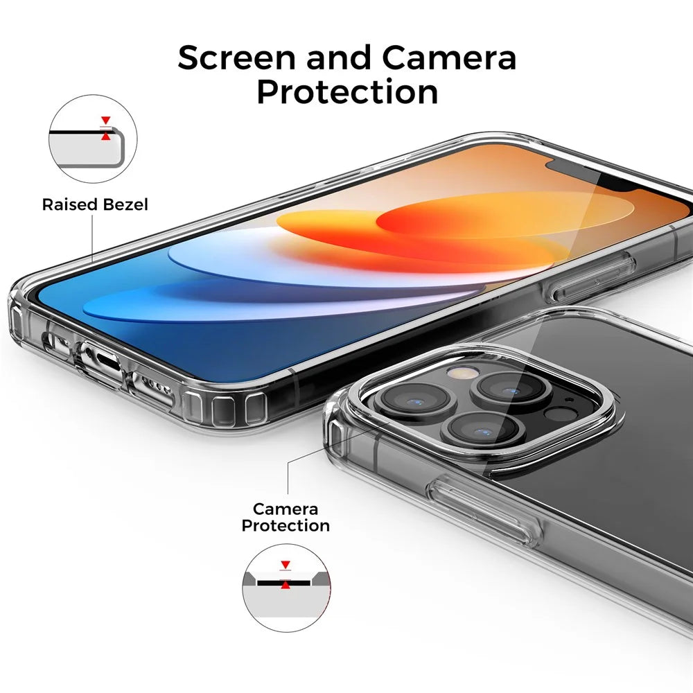 AHASTYLE PC06 For iPhone 13 Pro PC + TPU Cover HD Clear Shell Dustproof Mobile Phone Case - 4
