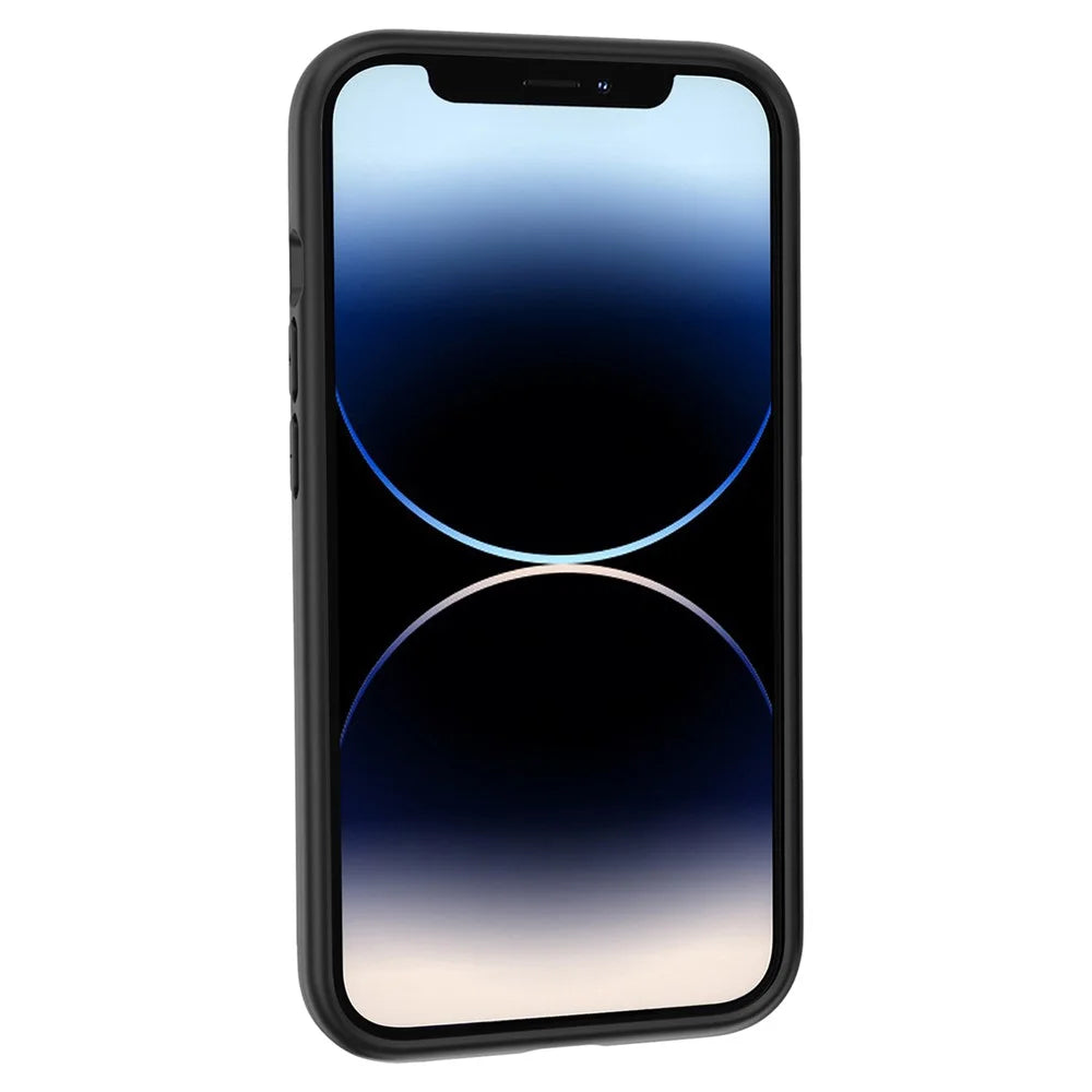 For iPhone 15 Rubberized Surface PC + TPU Hybrid Phone Shell Anti-Scratch Phone Case Cover - Black - 6