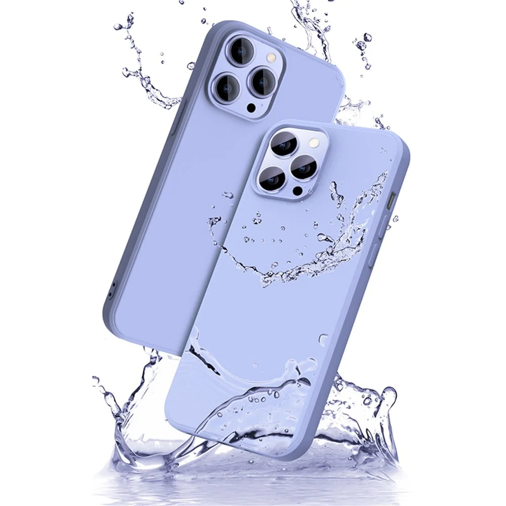 X-LEVEL For iPhone 15 Pro Max Anti-drop TPU Phone Case Liquid Silicone Texture Protection Cover - Purple - 2
