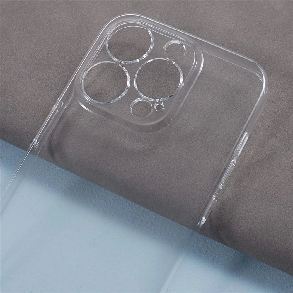 100PCS For iPhone 13 Pro Max HD Transparent Phone Shell Clear Plastic Cell Phone Cover Hard Phone Case - 7