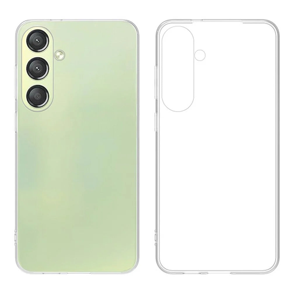 For Samsung Galaxy S24 Case Flexible TPU Clear Anti-Scratch Phone Cover (Big Rear Lens Hole) - 1
